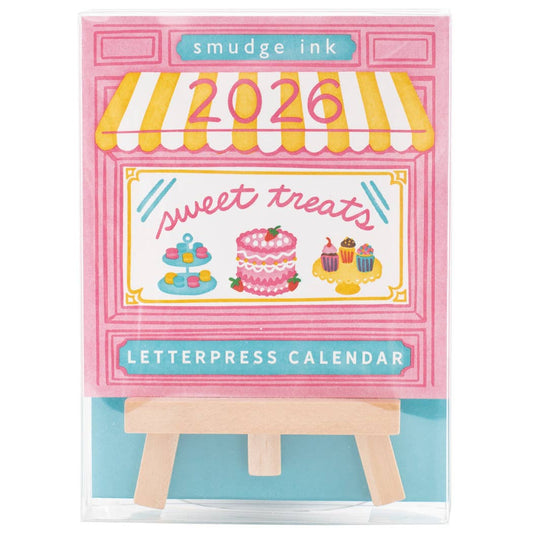 2026 Sweet Treats Letterpress Desk Calendar