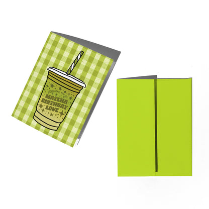 Iced Matcha Birthday Card -Boss Dotty Paper Co.