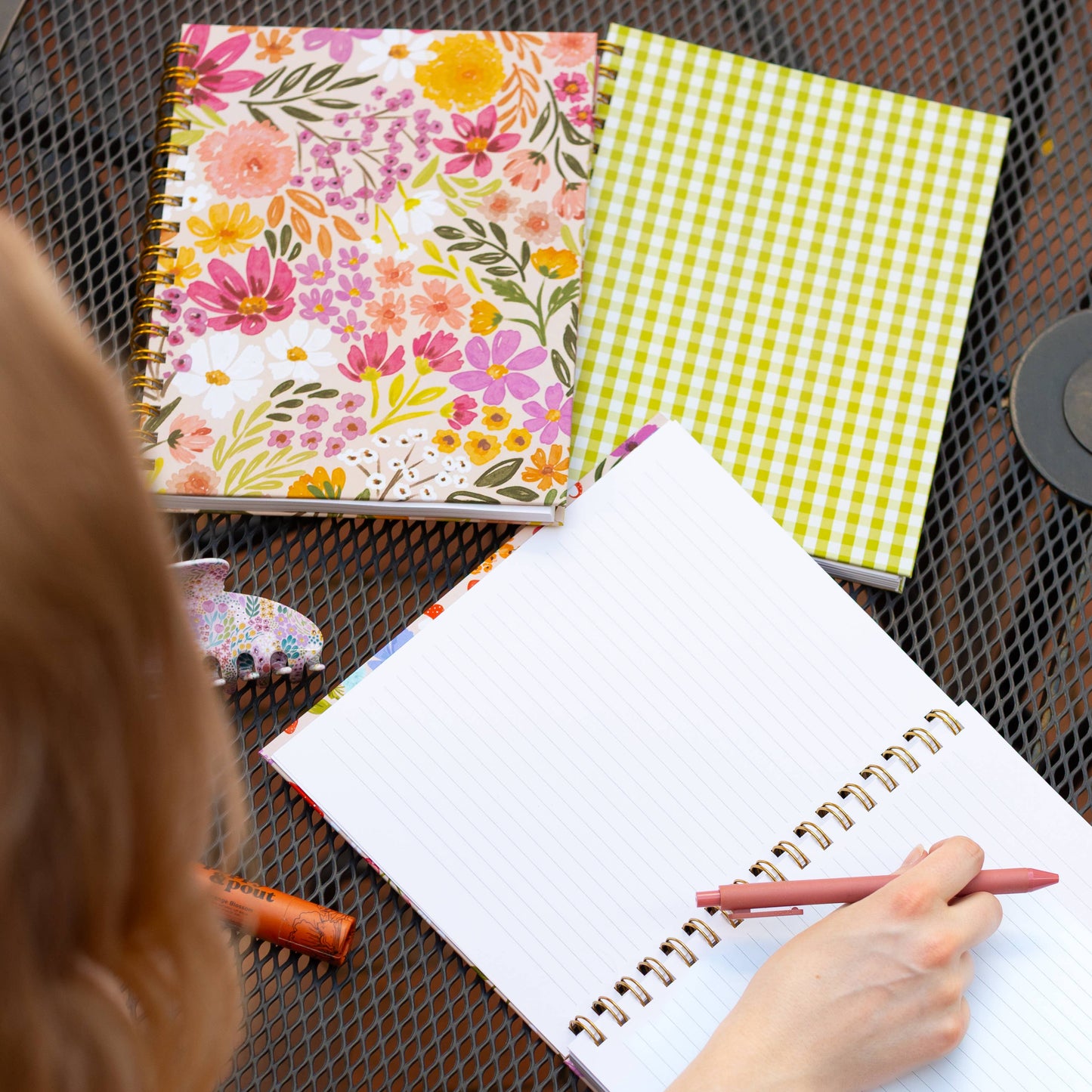 Floral 7x9 Hardcover Spiral Notebook