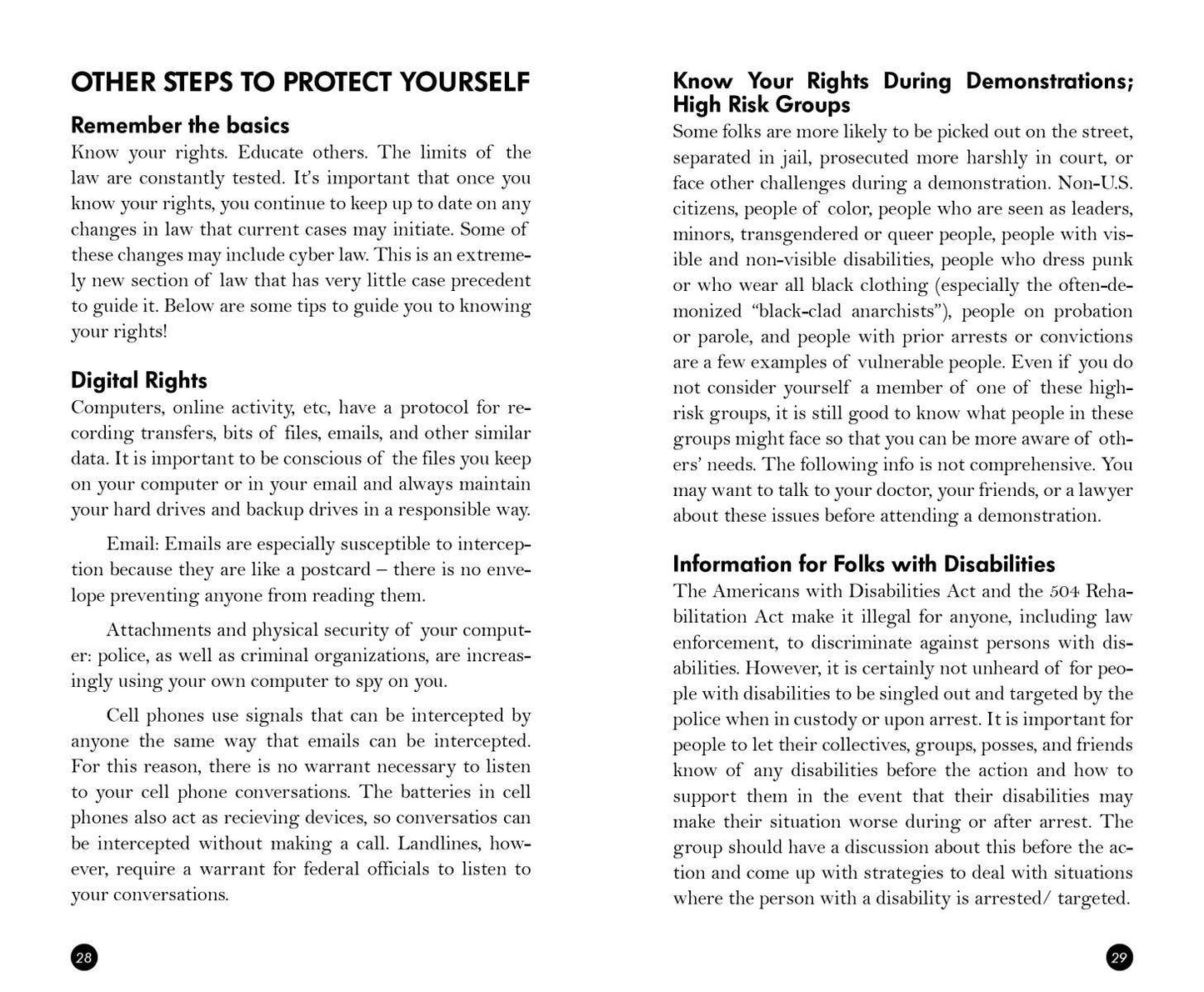 Know Your Rights: Protect Yourself and Your Community (Zine)