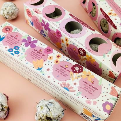 Moon Phase Wildflower Seed Planting Set - Sow the Magic