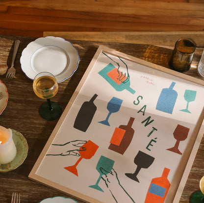 Santé Art Print: 8 x 10