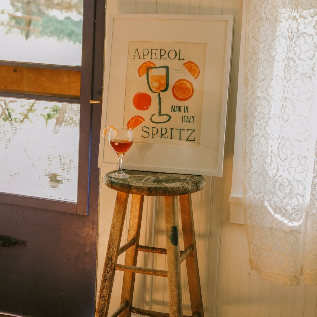 Aperol Spritz Art Print: 8 x 10