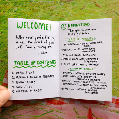 So You Want To See A Therapist Zine