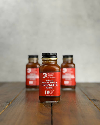 Maple Sugar Shack Sriracha Hot Sauce 2oz Mini Bottle - Butterfly Bakery of Vermont