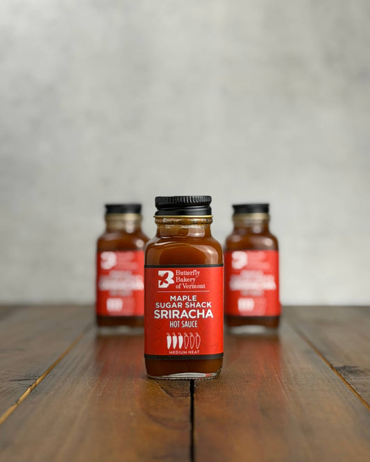 Maple Sugar Shack Sriracha Hot Sauce 2oz Mini Bottle - Butterfly Bakery of Vermont