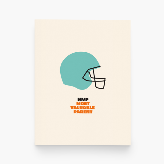 paper&stuff - MVP Most Valuable Parent Football Greeting Card