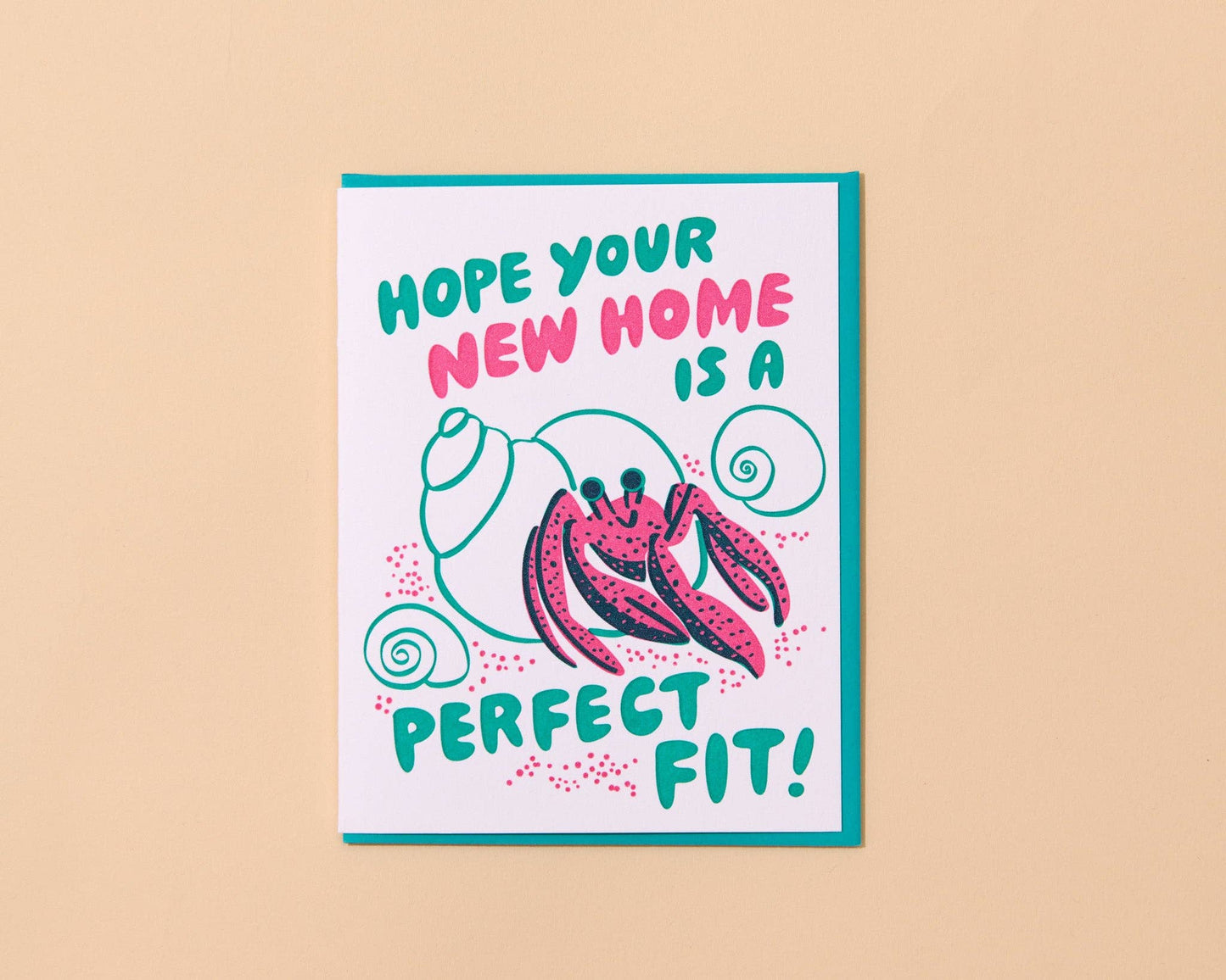 New Home Card—Perfect Fit Hermit Crab