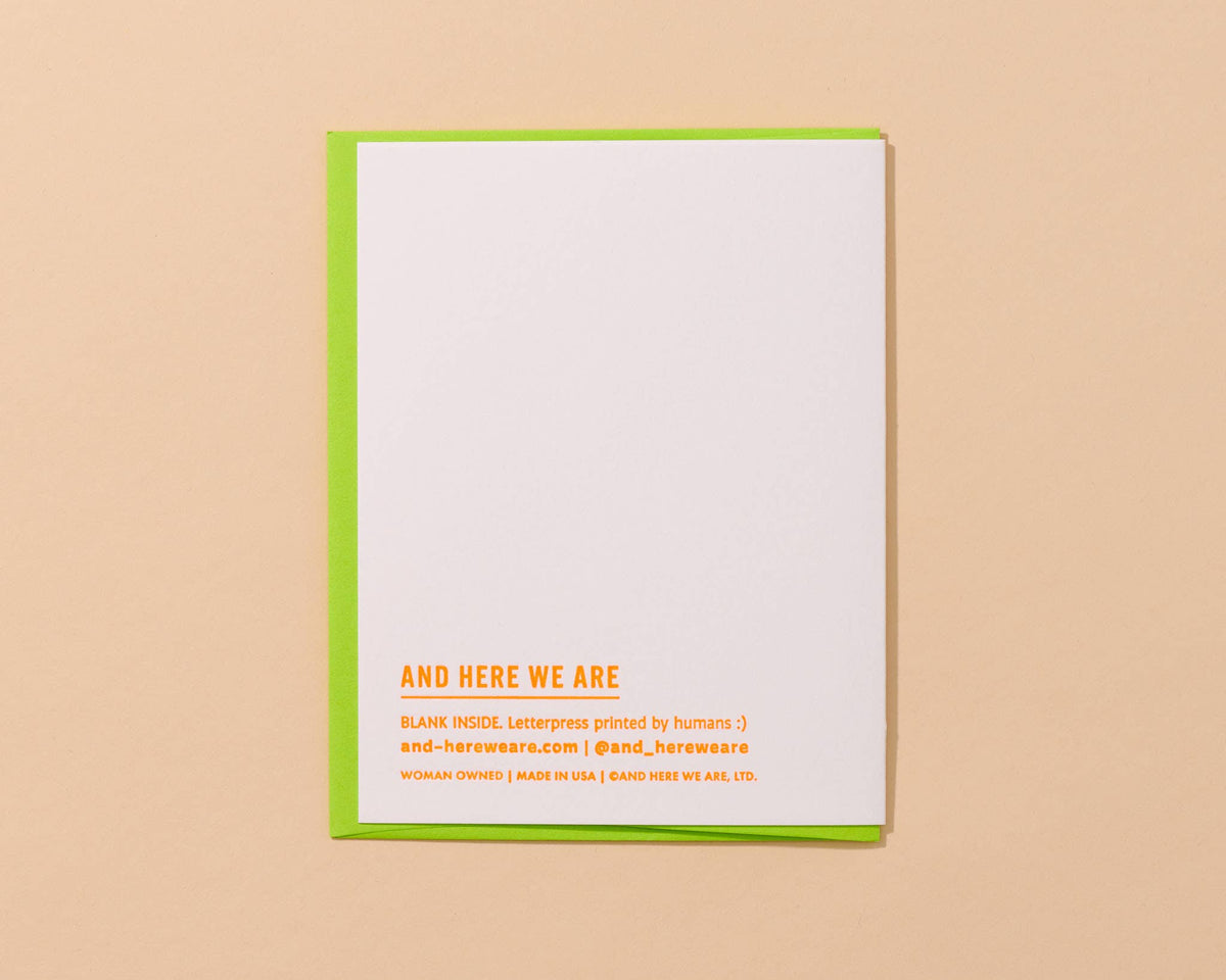 Cooler & Hotter Card- And Here We Are