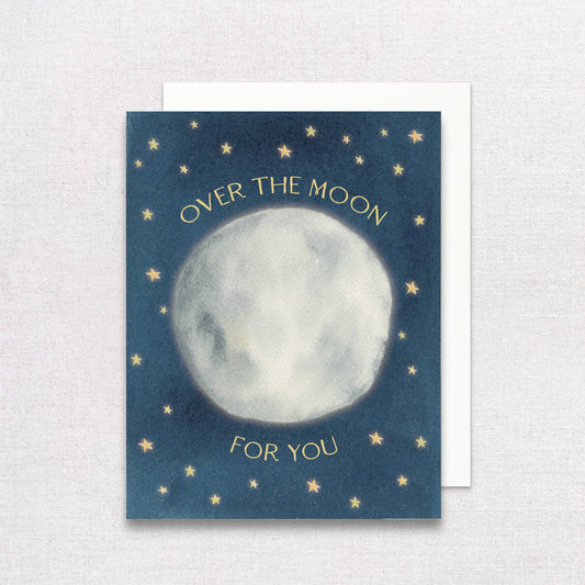 Over the Moon for You Greeting Card