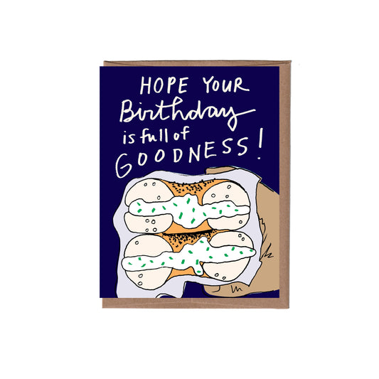 La Familia Green - Bagel Birthday Greeting Card