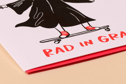 Letterpress Graduation Card—Rad in Grad