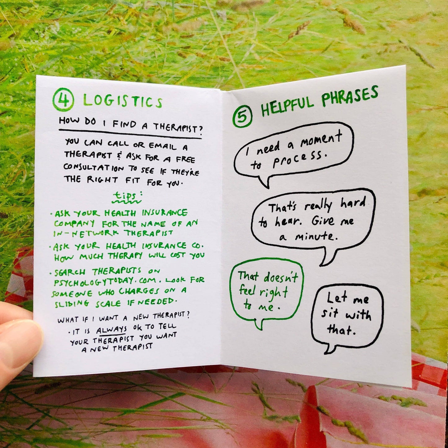 So You Want To See A Therapist Zine