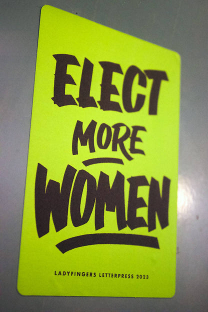 Elect More Women Sticker