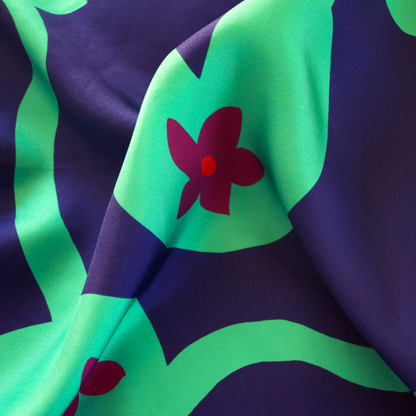 Lily Pond Silk Scarf- Allison Poplett