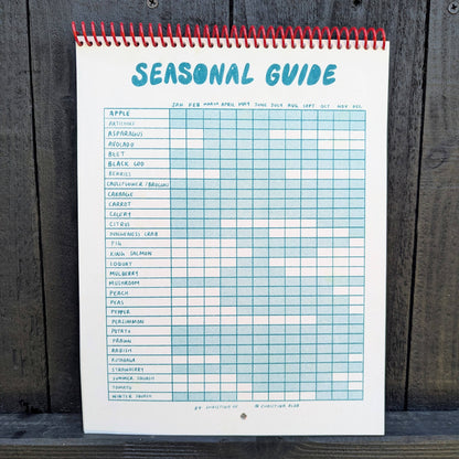 2026 Seasonal Produce Risograph Calendar- Christina Hu