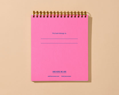 Doodlebook (Blank Spiral Notebook)—Cherries