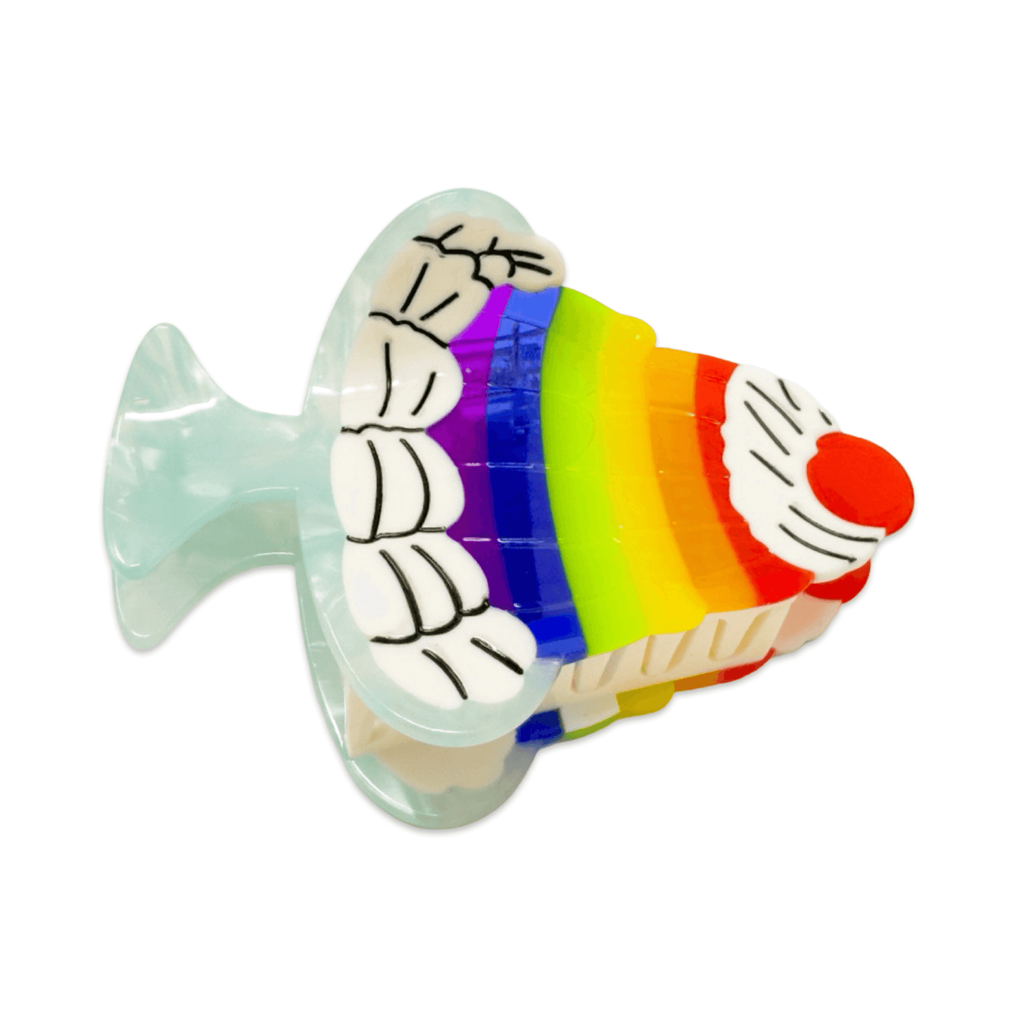 Jenny Lemons - Large Rainbow Jello Cake Hair Claw Clip
