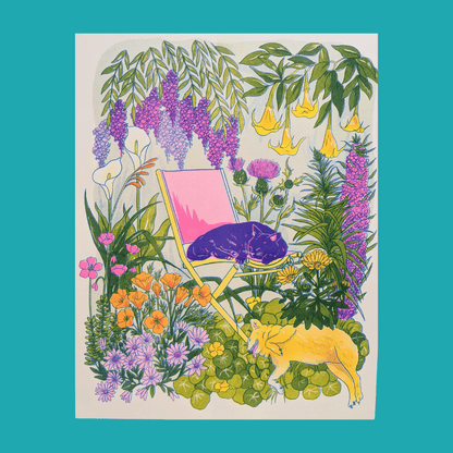 California Wildflowers + Friends print | Christina Hu