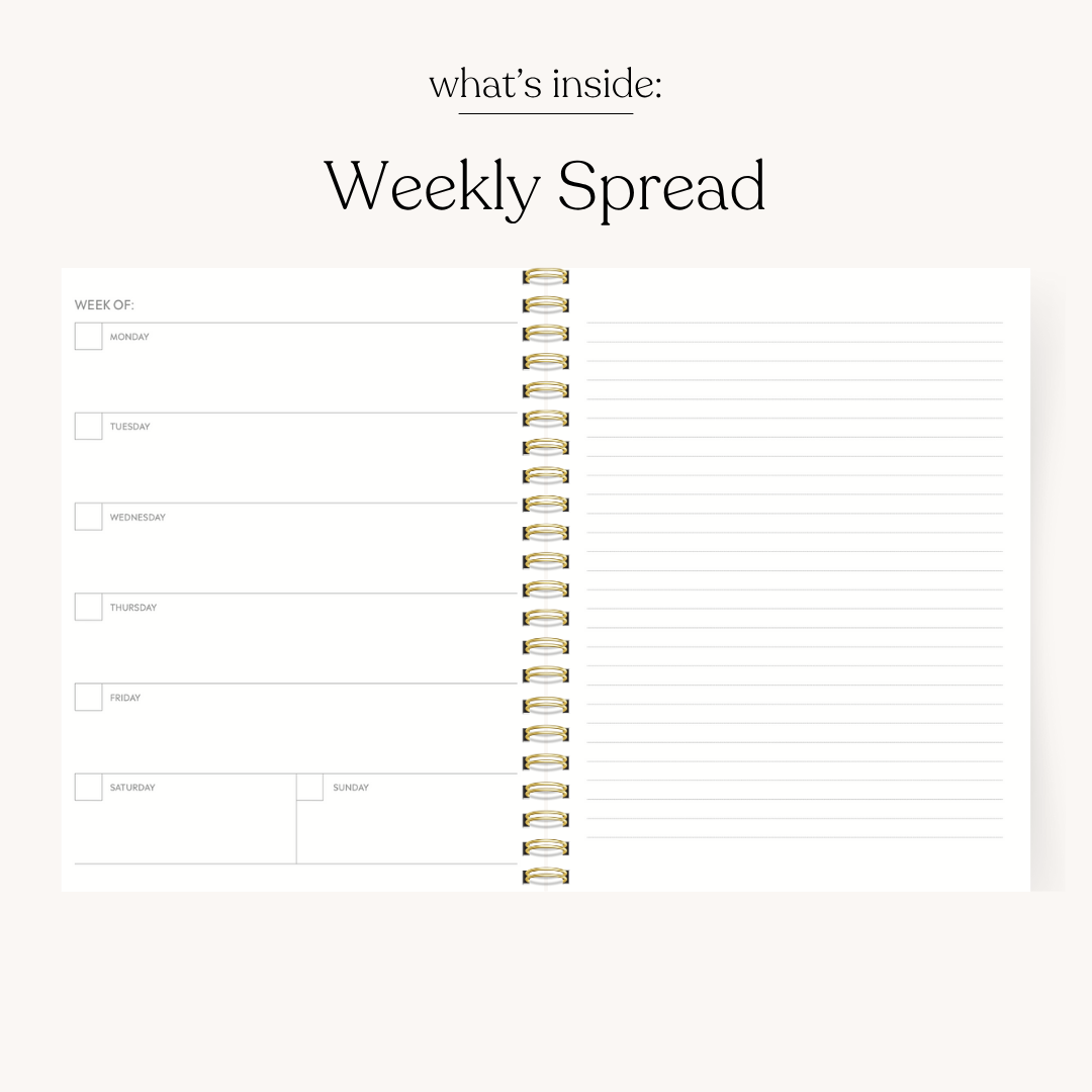 Coastal Patchwork Undated Planner: 8.5x11- Elyse Breanne Design