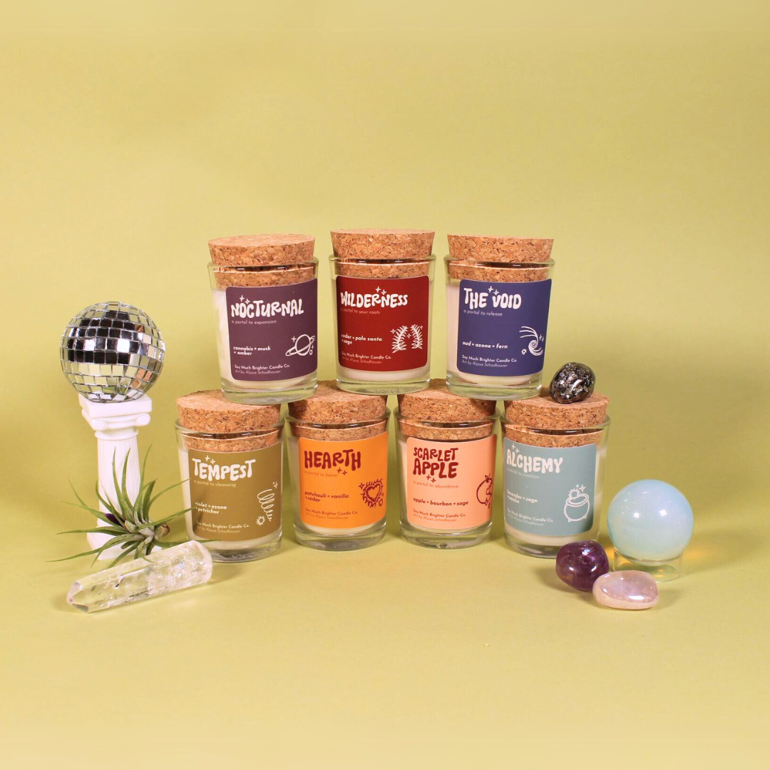 Soy Much Brighter Candle Co. - Scarlet Apple: a portal to abundance