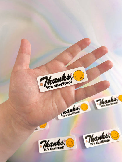 Thanks its Thrifted Sticker