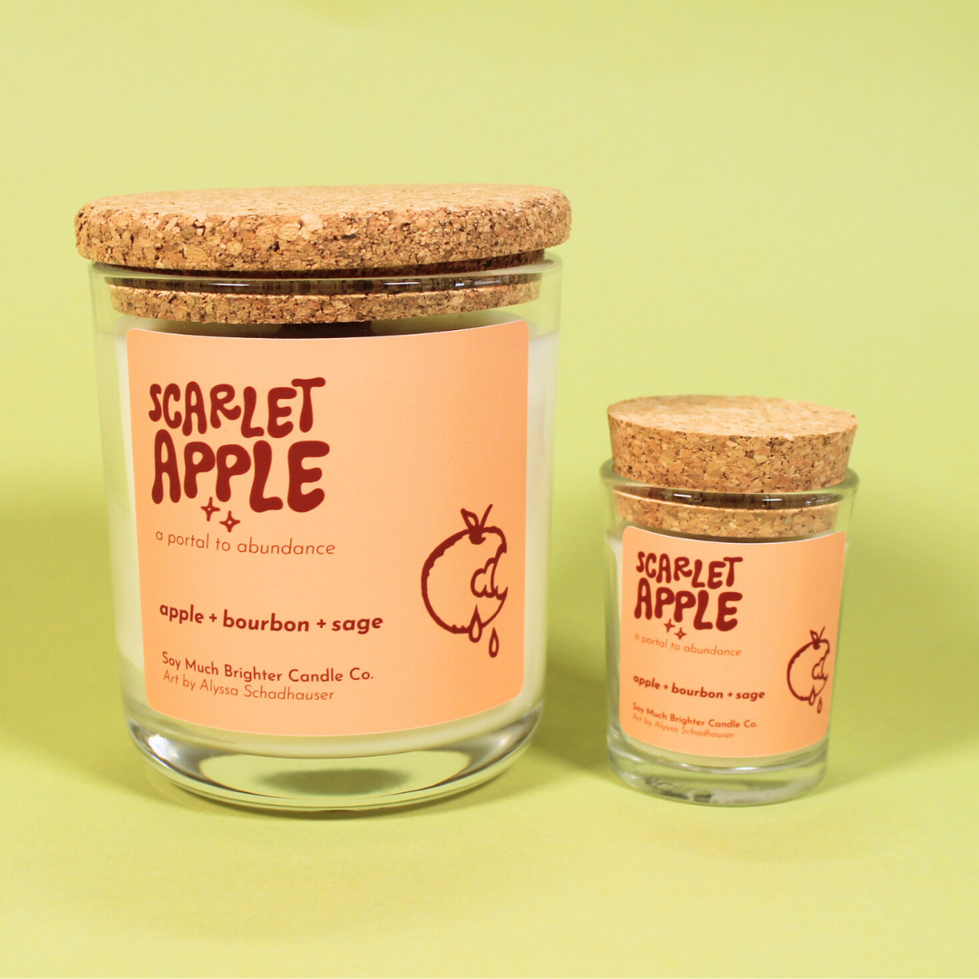 Soy Much Brighter Candle Co. - Scarlet Apple: a portal to abundance