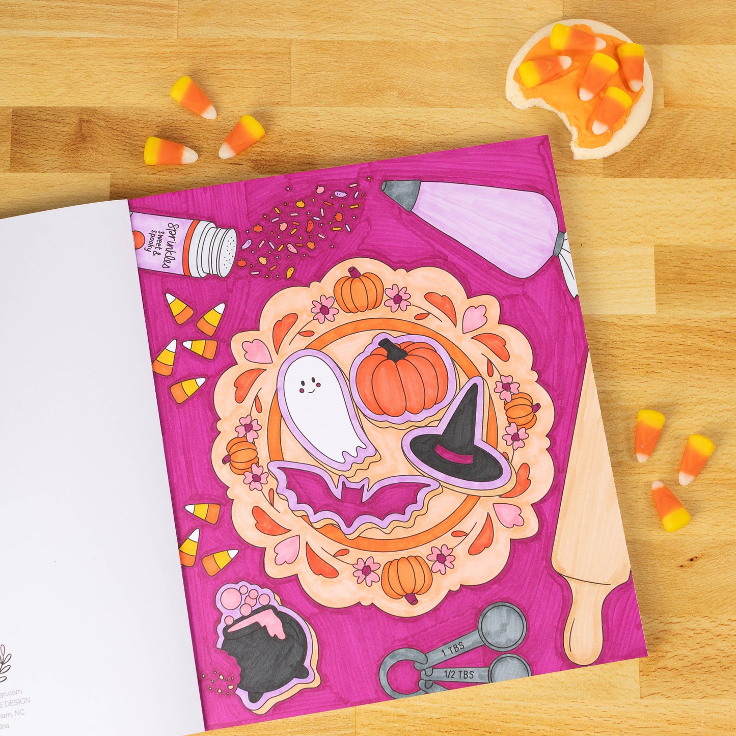 Sweet & Spooky Coloring Book- Elyse Breanne Design