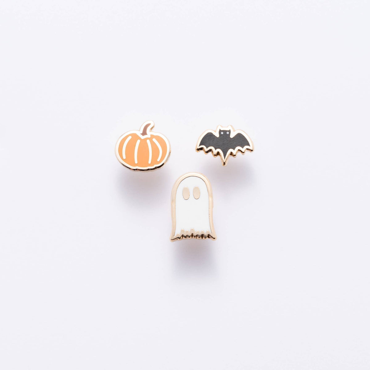 Set of 3 Spooky Enamel Stud Earrings- Larissa Loden