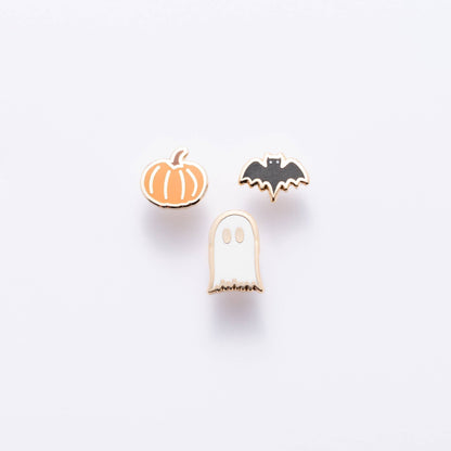 Set of 3 Spooky Enamel Stud Earrings- Larissa Loden