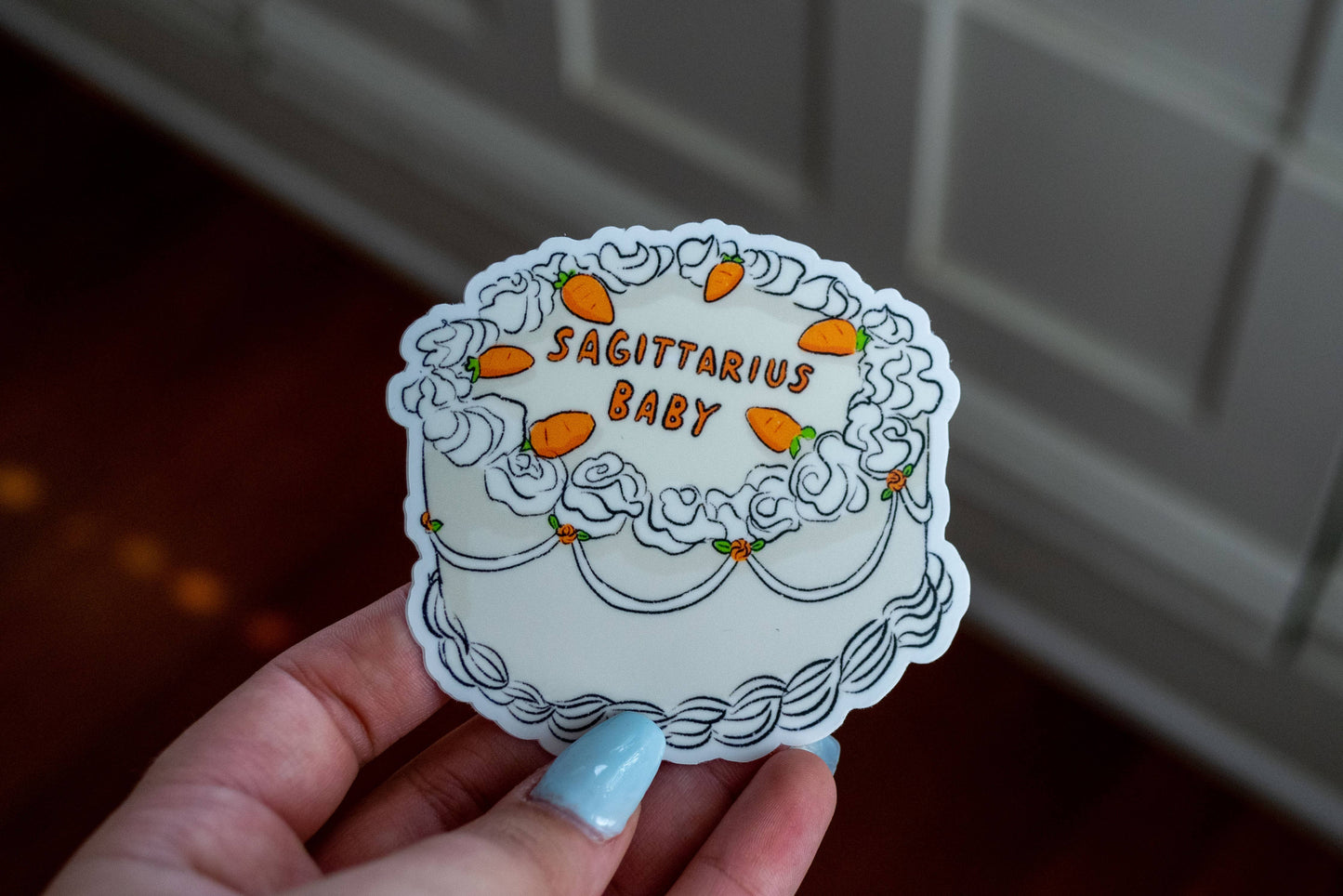 Zodiac Cake Sticker: Gemini