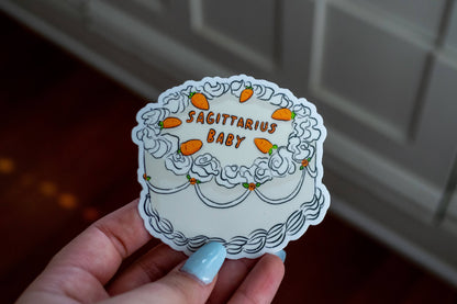 Zodiac Cake Sticker: Gemini