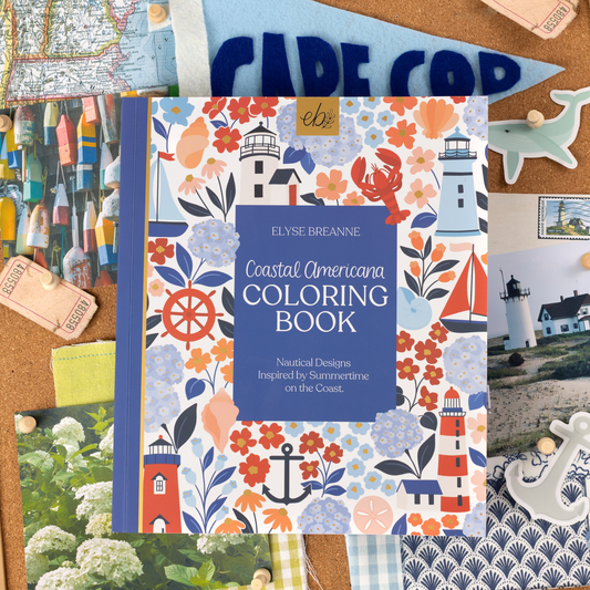 Coastal Americana Coloring Book- Elyse Breanne Design