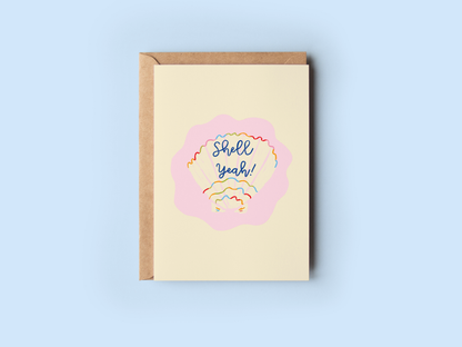 Shell Yeah! Greeting Card- The Shelley Society