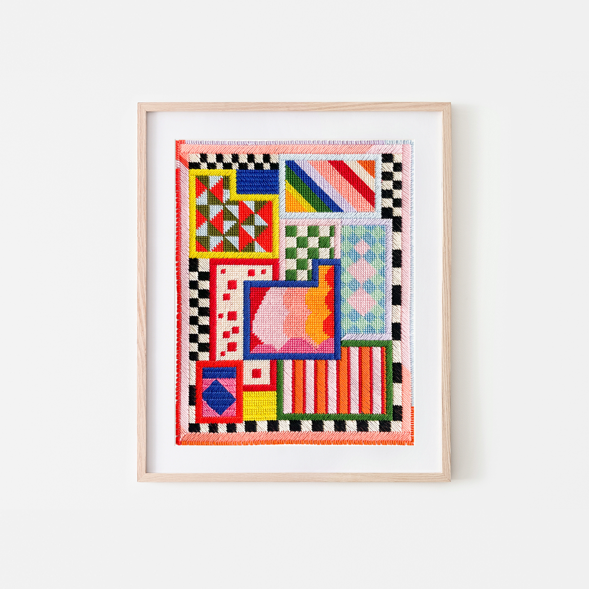 Amusant No.1 Needlepoint Art Print- Bon Femmes