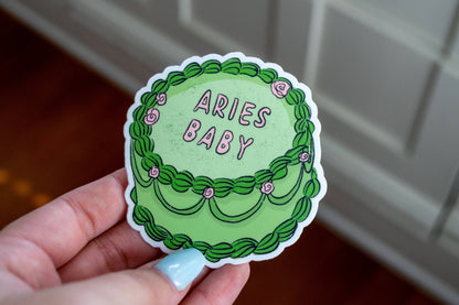 Zodiac Cake Sticker: Gemini