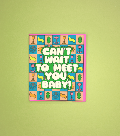 Can't Wait To Meet You Baby Card