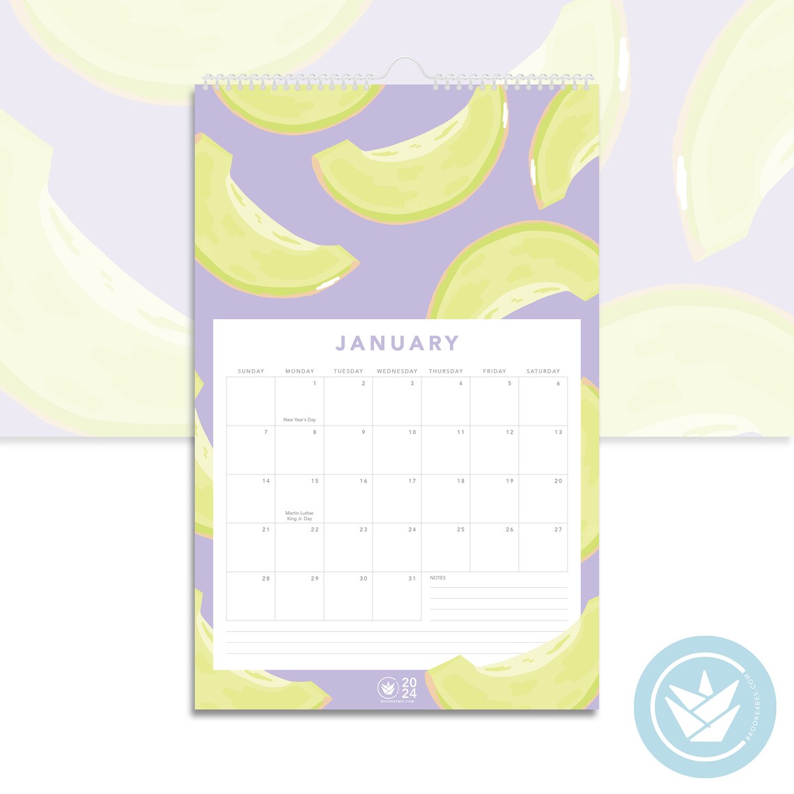 Fruits 2024 Calendar - Brooke 4bes