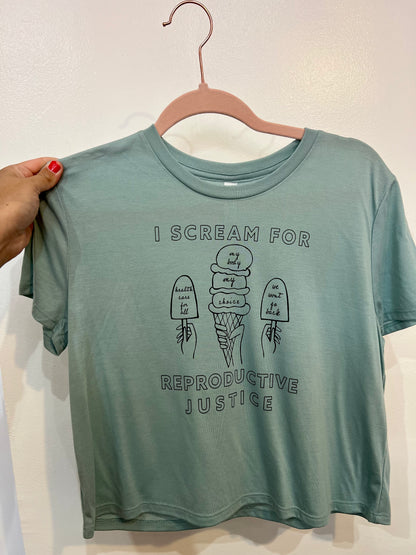 Ice Cream for Reproductive Justice Crop Top (Women's)