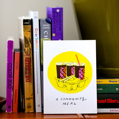 Community Meal Dunkin' Print- Julia Emiliani