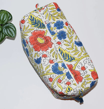 Amisha Design - Jumbo Waterproof Toiletry Bag | Red Poppies