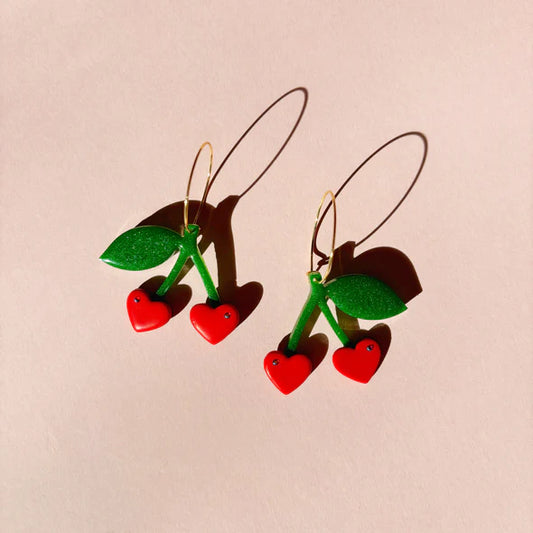 Mon Cheri Cherry Earrings - Line & Co