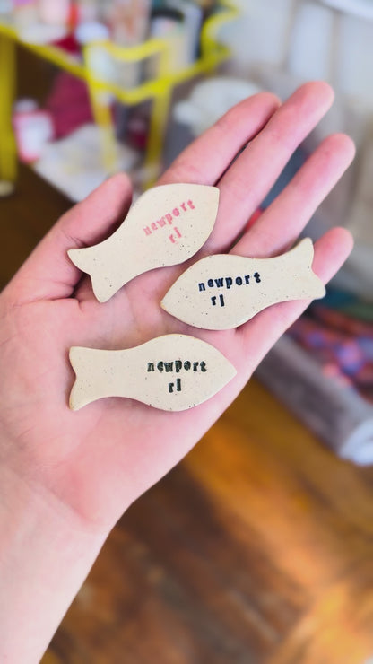 Small Fish Magnet - East Transit Pottery