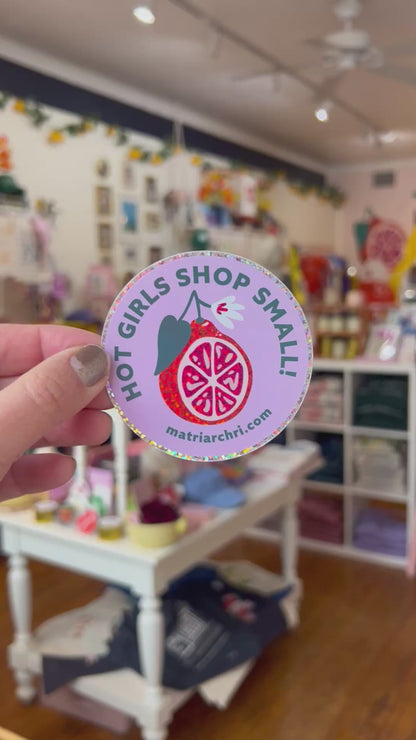 Hot Girls Shop Small Sticker