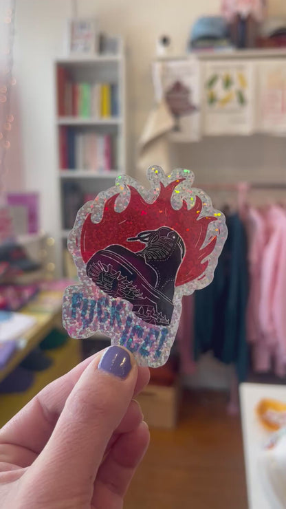 F**k ICE Glitter Sticker