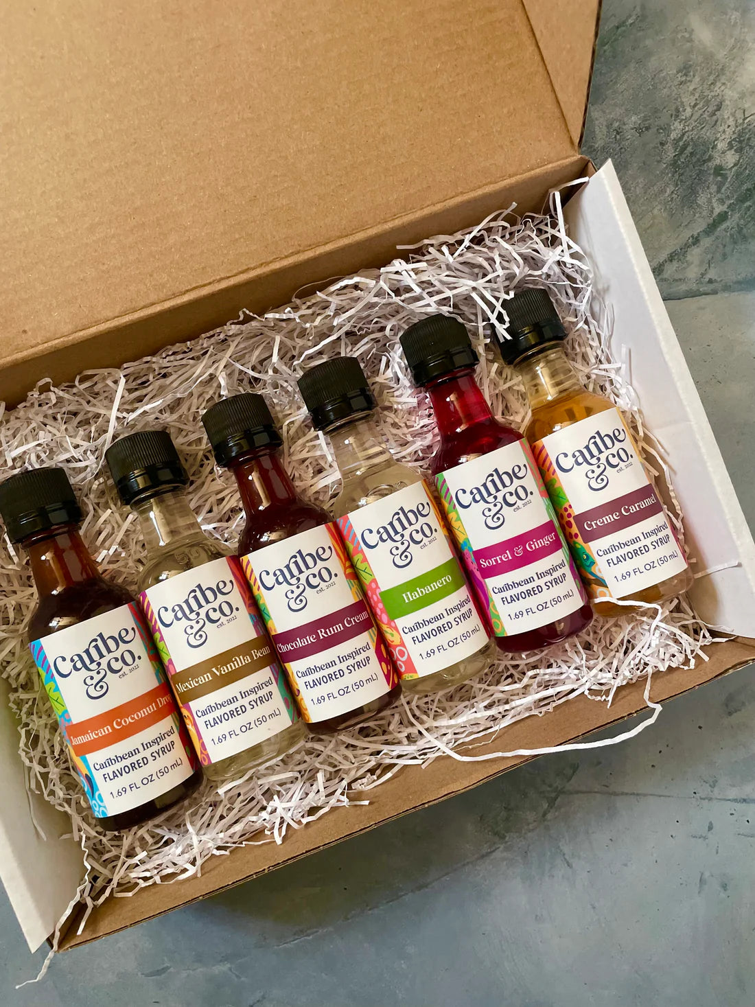 Sampler Pack Label Caribe & Co. Sampler Pack - (6 50 ml bottles) – Overseasoned