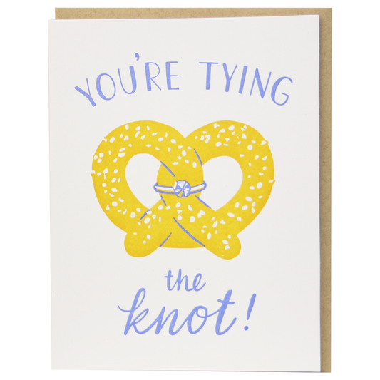 Pretzel Engagement Card - Smudge Ink