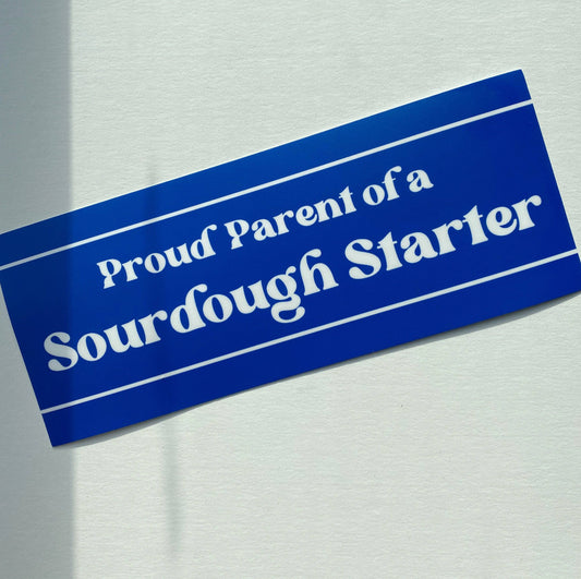 Sourdough Starter Bumper Sticker - Cold Cream