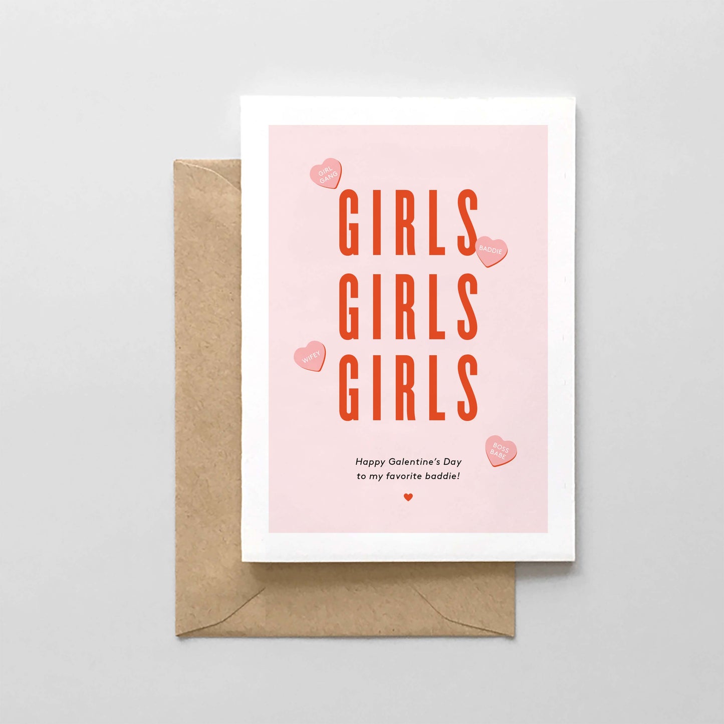 GIRLS GIRLS GIRLS - Galentine's Day Baddie Card - Spaghetti & Meatballs