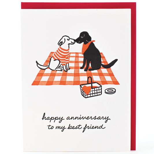 Dog Picnic Anniversary Card - Smudge Ink